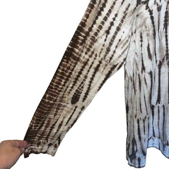 J. Jill Pure Jill Tie-Dyed Long Sleeve Tee Size Large - Picture 3 of 10
